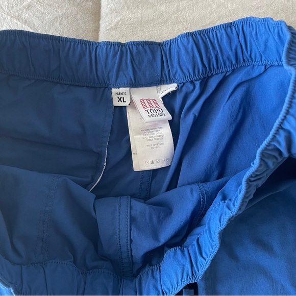 Topo Designs Retro River Shorts Blue Men’s Size XL - Picture 2 of 5
